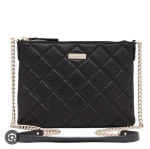 Kate Spade Gold Coast Ginnie Quilted Leather Crossbody Bag.